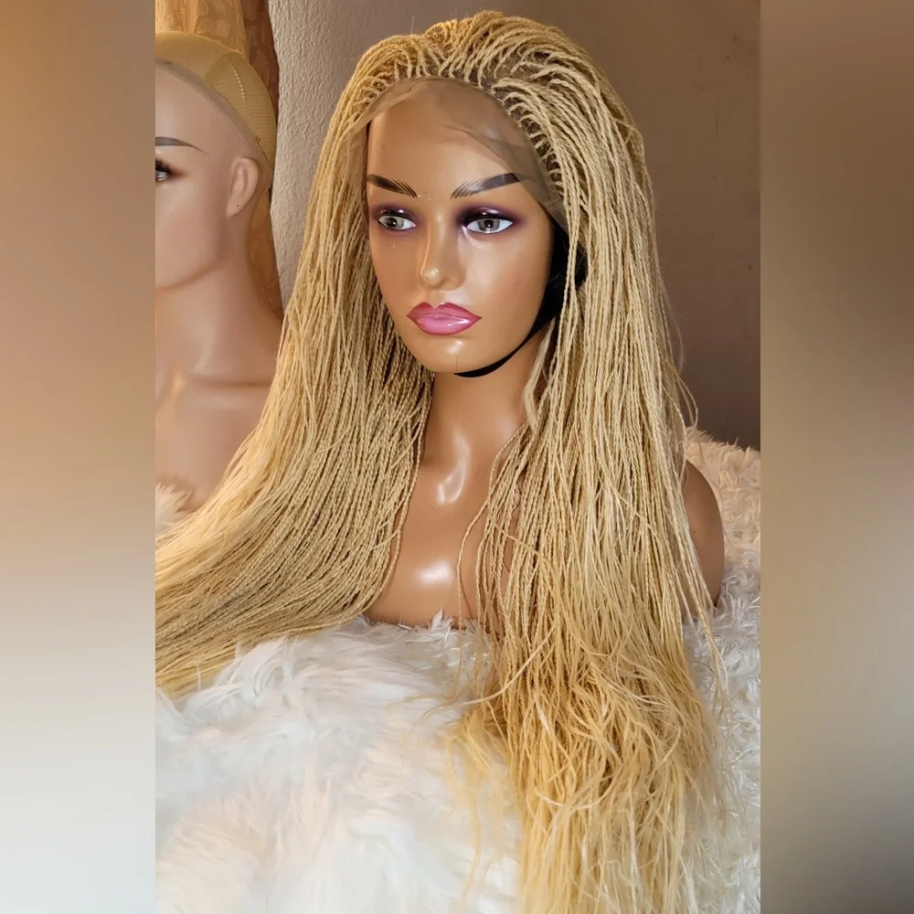 Blonde Braided Lace Front Wig - Picture 3 of 5